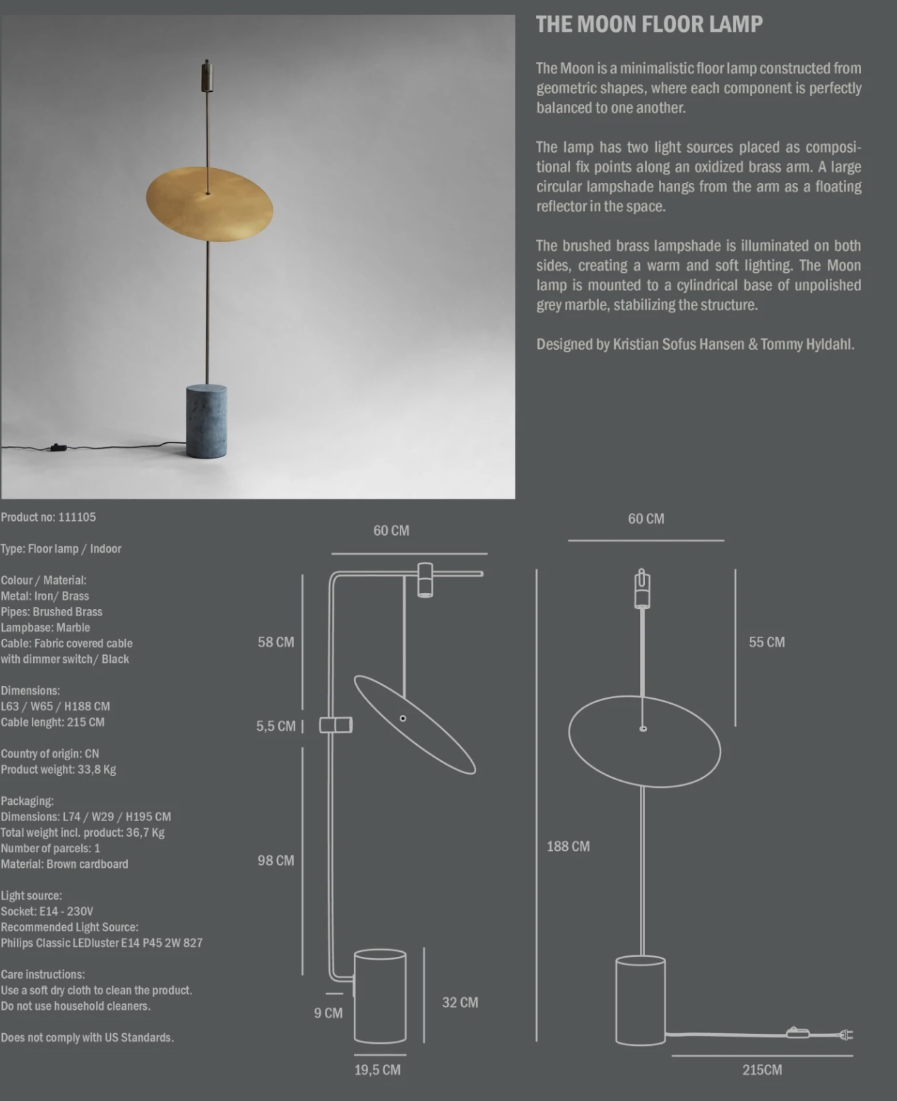 The Moon Floor lamp