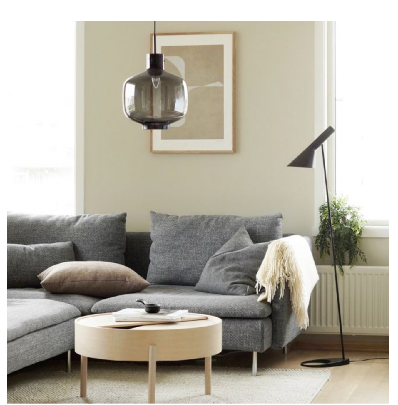 Taklampe 4180  stålblå