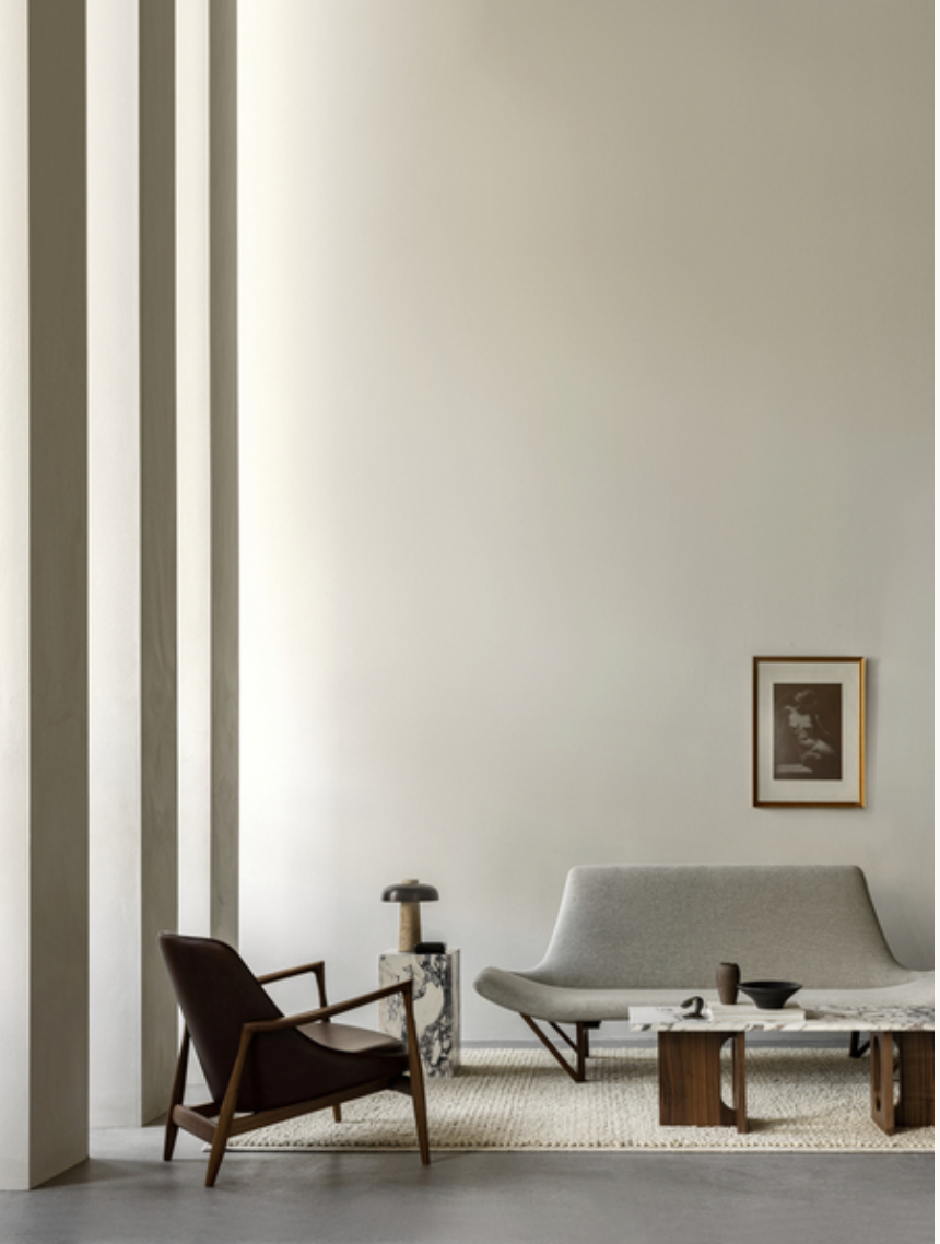 Androgyne Sofabord -walnut/Calacatta viola marble