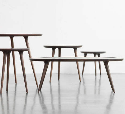 Accent sidebord L (60x55) - sirkagrå eik