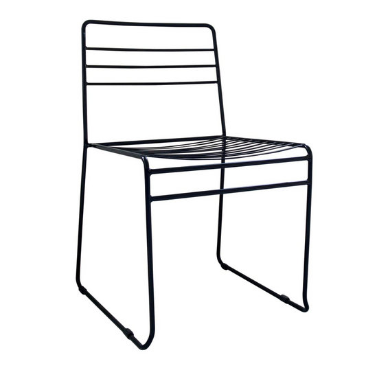 Kyst stol spisestol sort