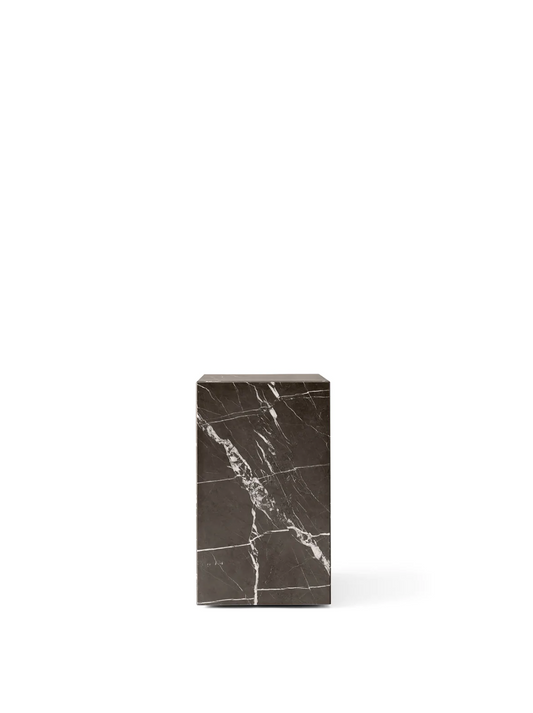 Plinth Tall Sidebord - Grå Kendzo Marmor