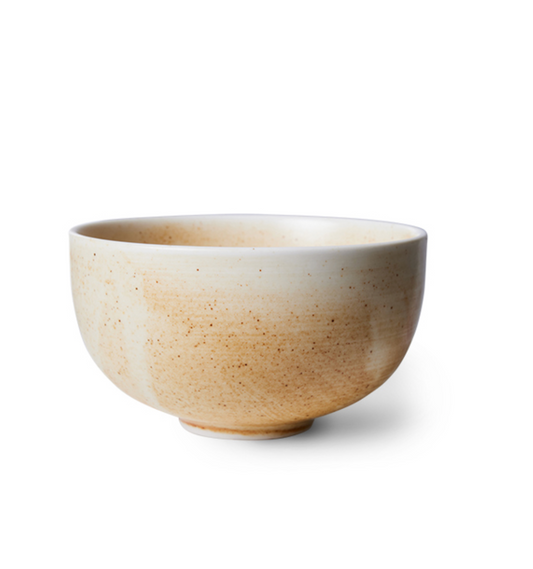 CHEF CERAMICS: BOWL,  RUSTIC CREAM/BROWN