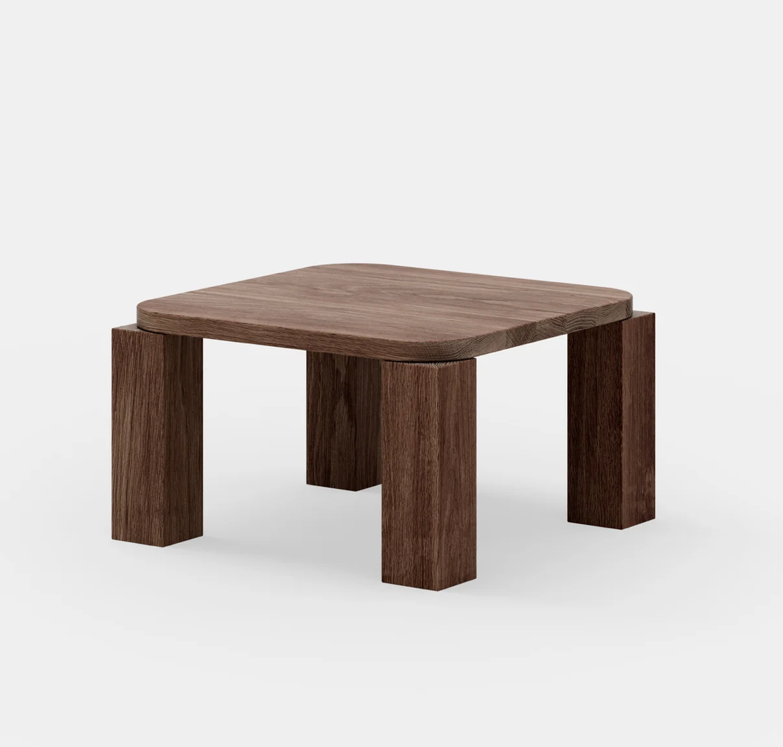 Atlas Coffee Table - Mørkoljet eik (60 x 60 cm)