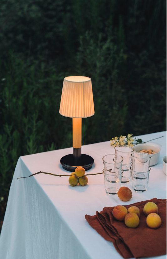 Básica Mínima Batería Stitched beige parchment