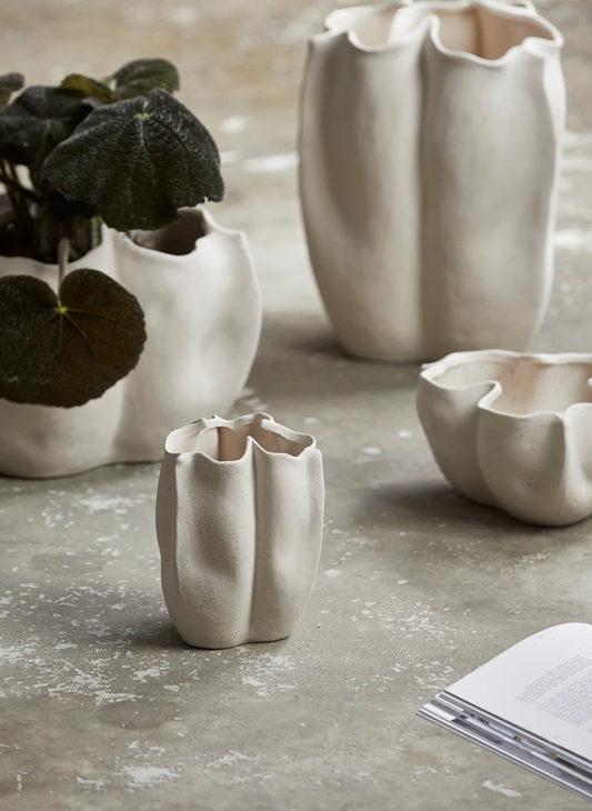 Isabela vase XL creme