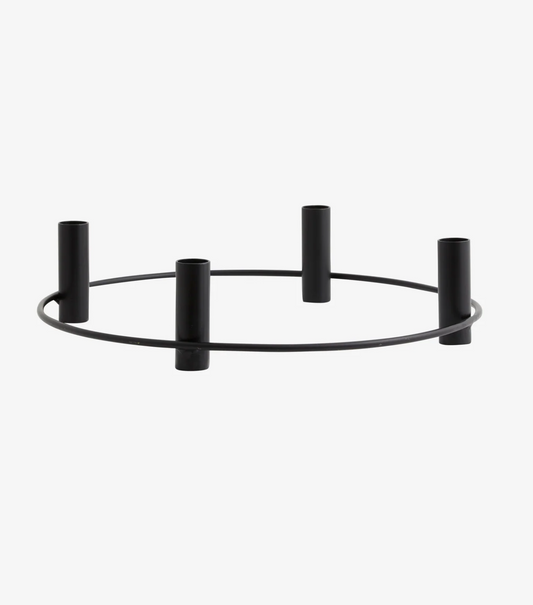 IRONA candleholder 4 lys black