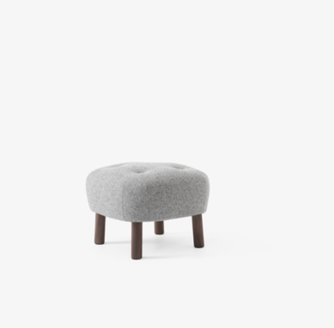 Pouf Little Petra ATD1 oiled walnut w/hallingdal 130