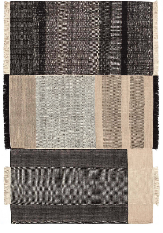 Tres black rug 170x240cm