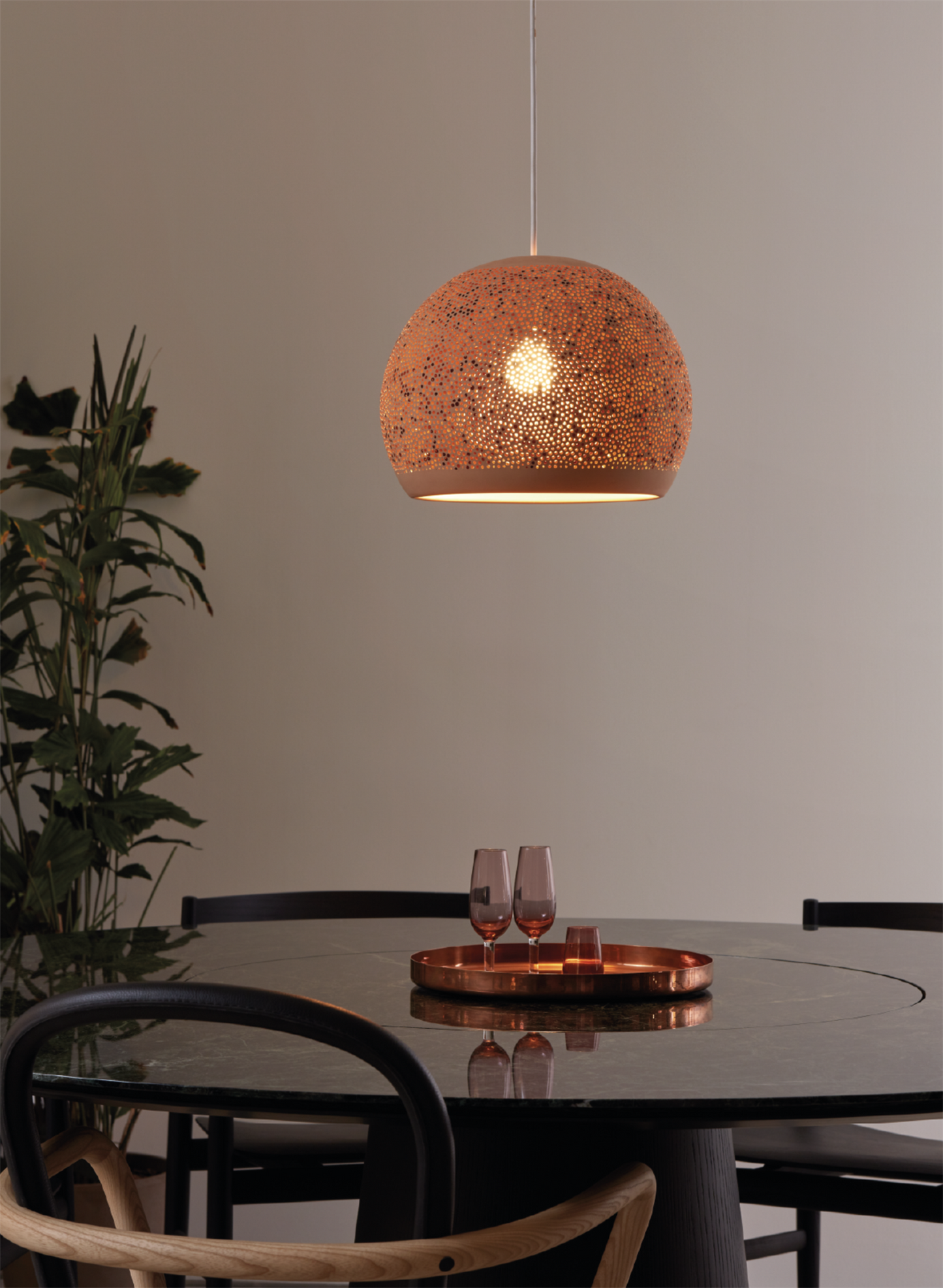 Sponge Up taklampe 20 brown