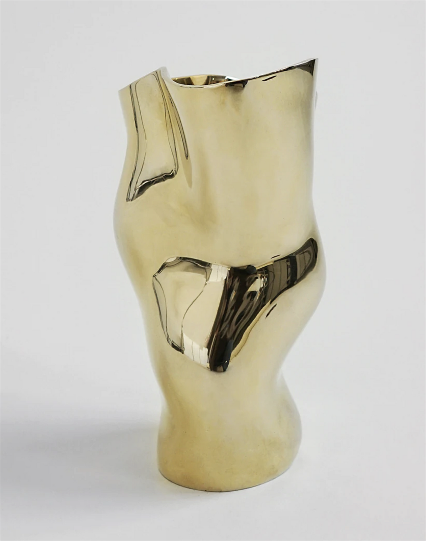 Ostrea Rock glass vase brass UTSTILLINGSMODELL