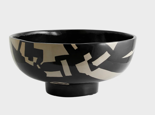 Lipsi deco bowl black/beige