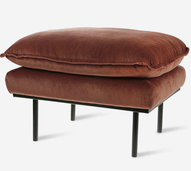 Retro sofa: hocker flere farger