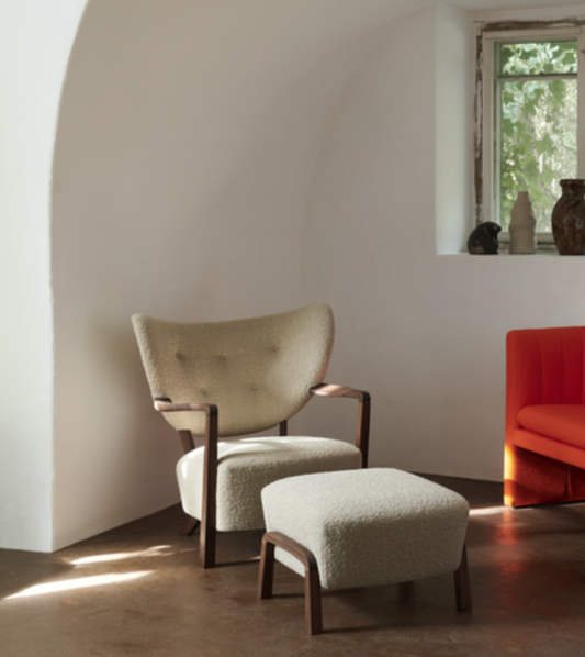 Wulff Pouf ATD3 oiled walnut w. Karakorum 003