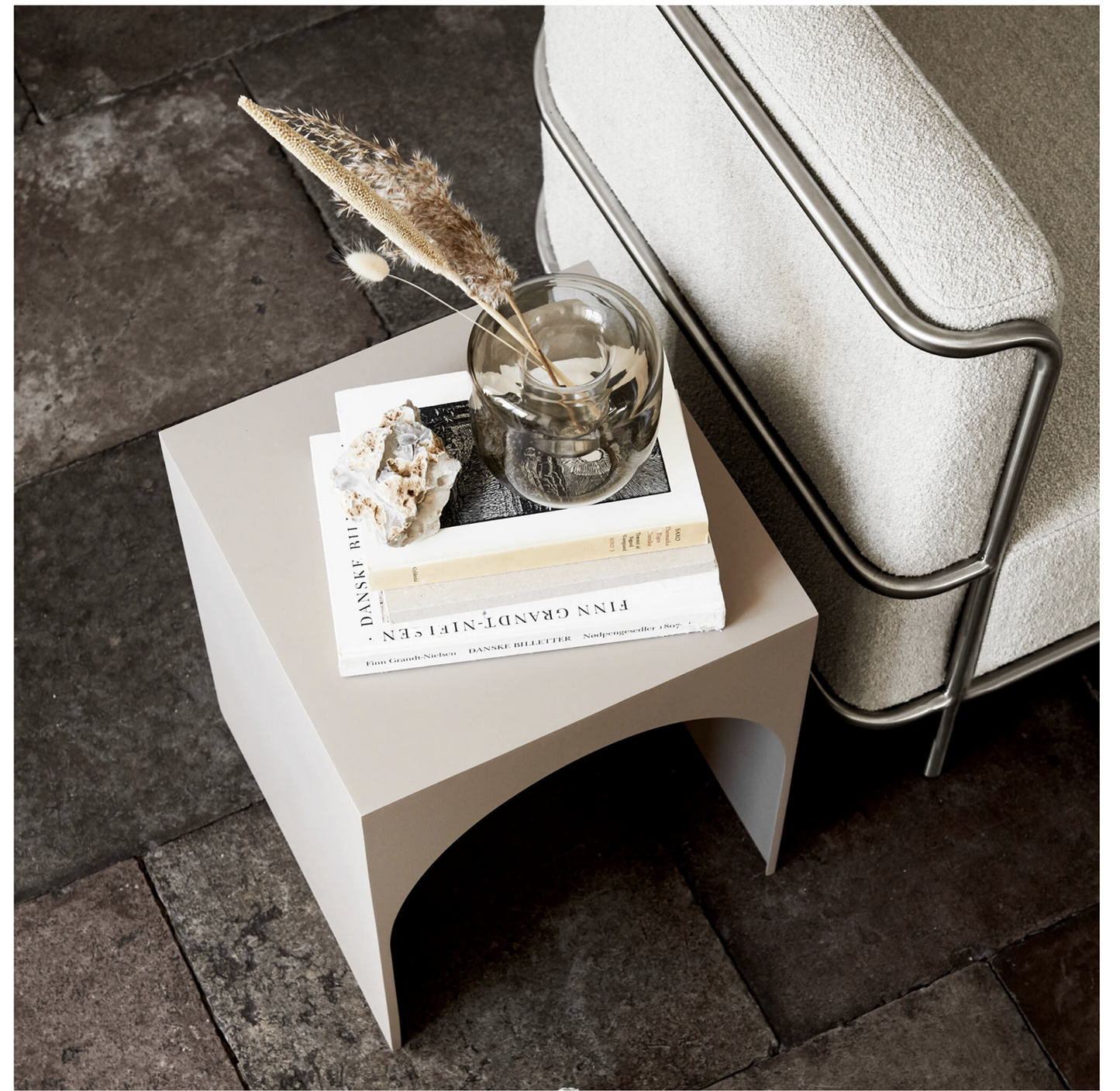Modernist Sofa /Kristina Dam 3 -seter beige boucle