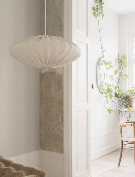 Ellipse lamp linen natur 80