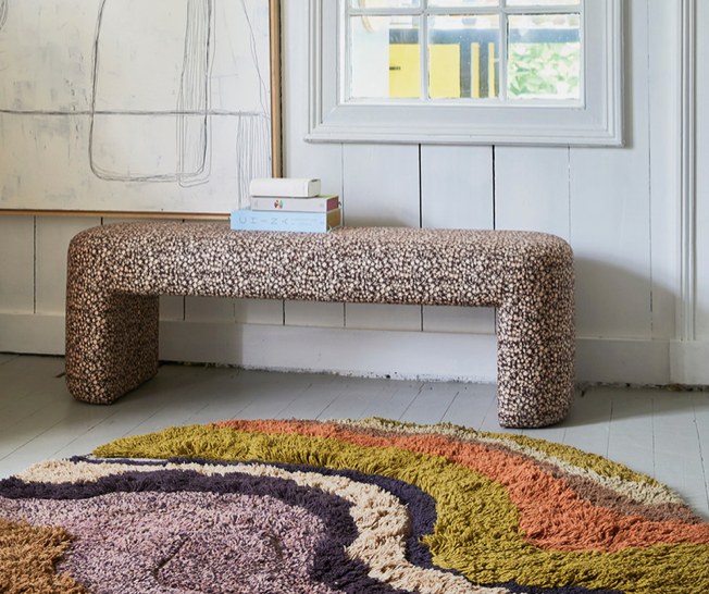 lobby benk floral print