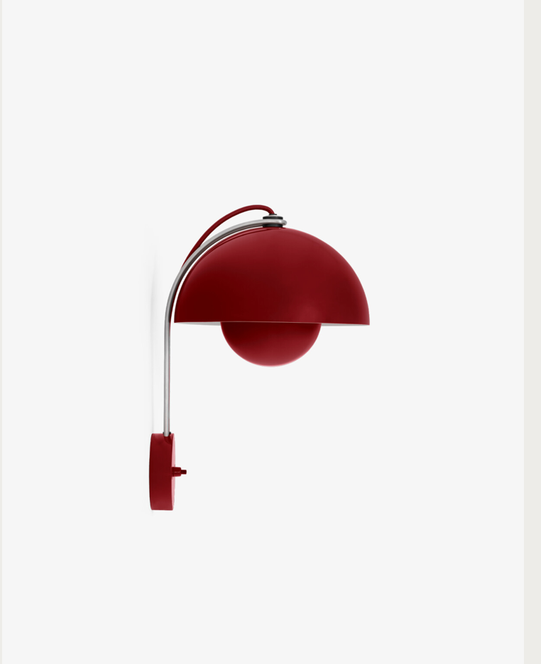 Flowerpot vp8 vermilion red