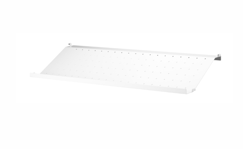 metal shoe shelf white 78x30