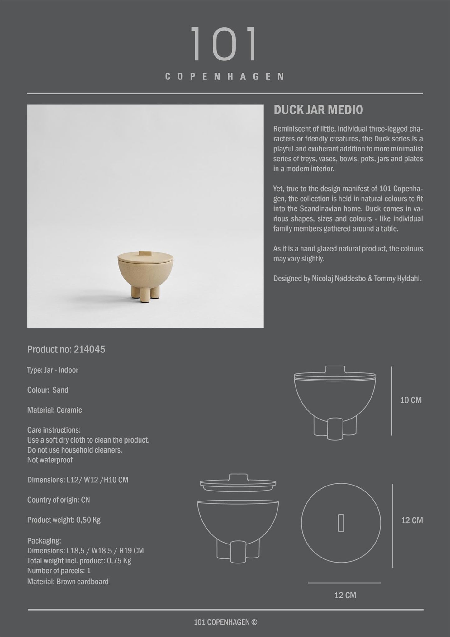 Duck Jar, Medio - Sand