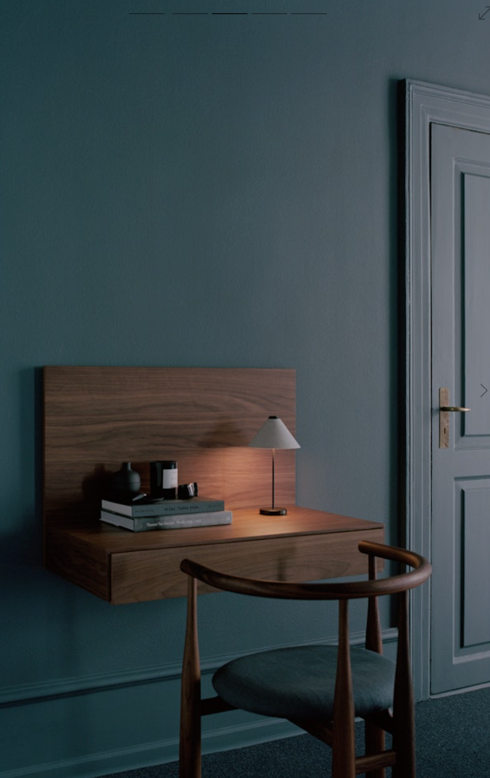 Tana Wall Mounted Desk, walnut