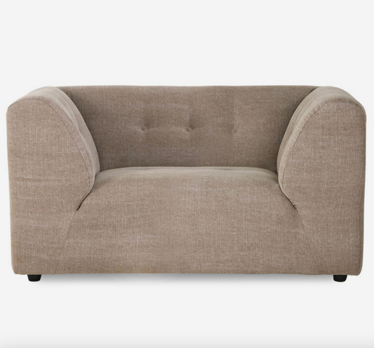 Vint modulsofa, element loveseat
