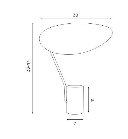 Ombre lamp