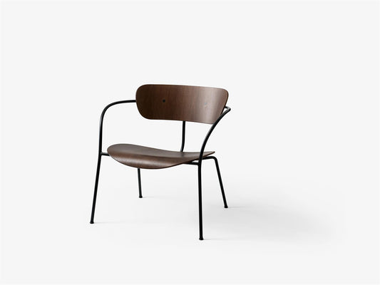 Pavilion AV5 lounge chair lacquered walnut