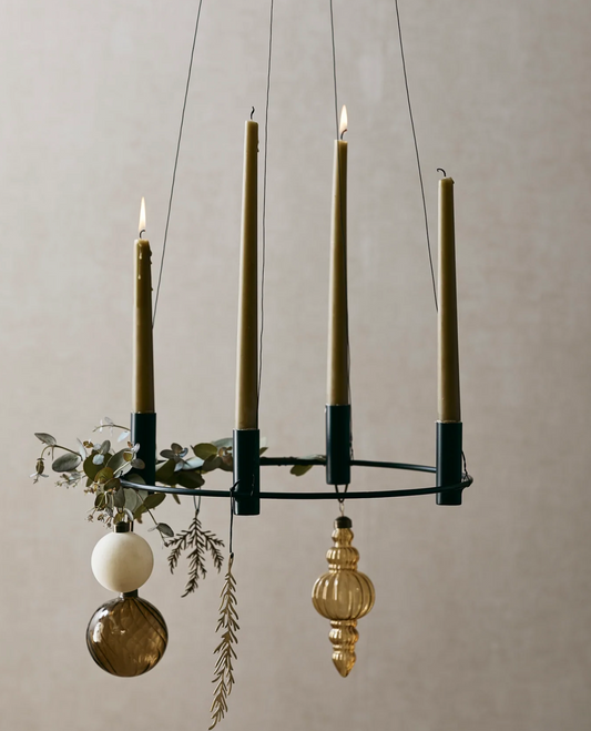 IRONA candleholder 4 lys black