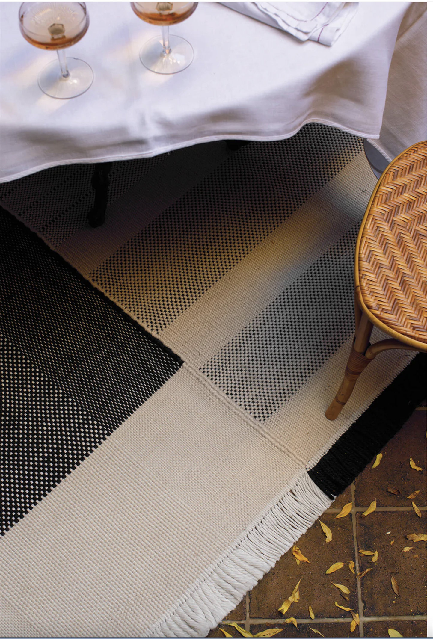 Tres outdoor Texture ochre 170x240cm