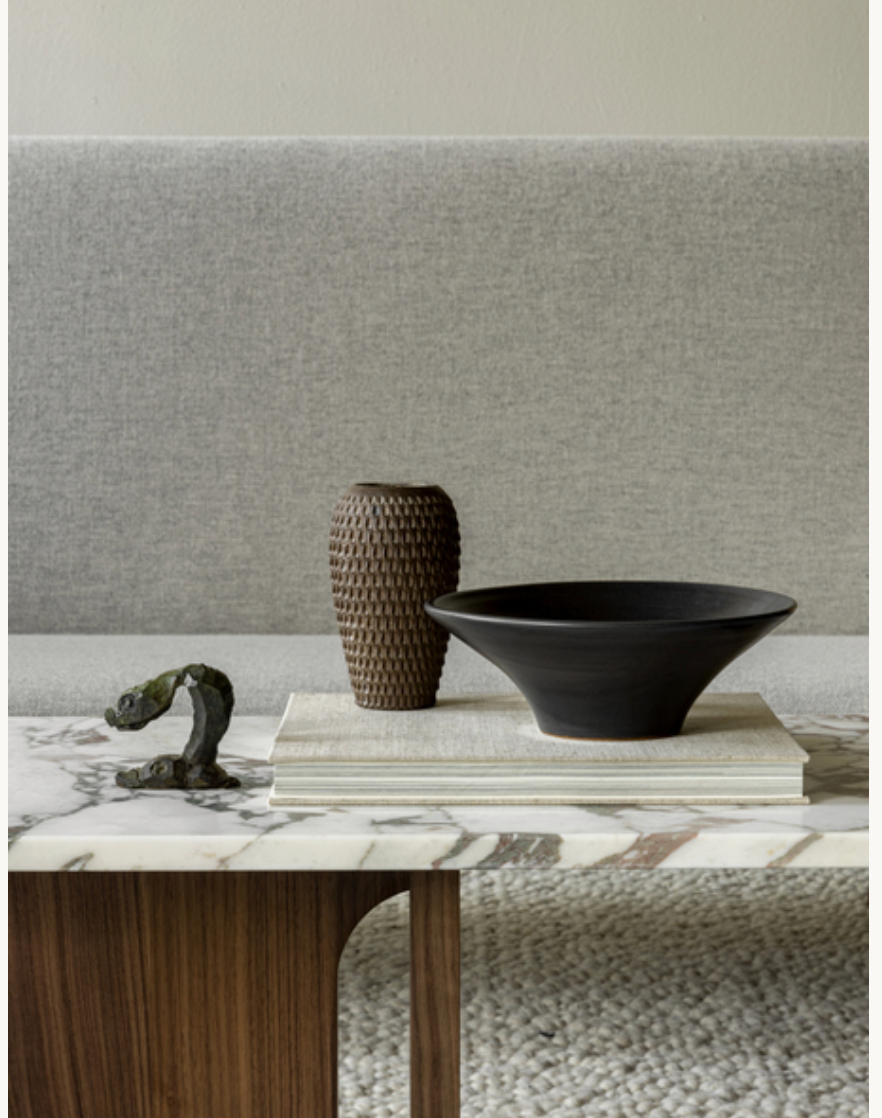 Androgyne Sofabord -Dark stained oak /Calcatta viola marble