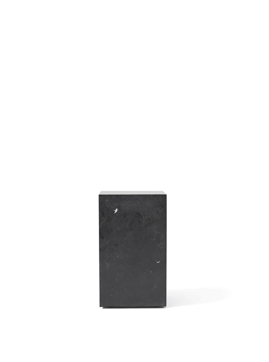 Plinth Tall Sidebord - Nero Marquina Marmor
