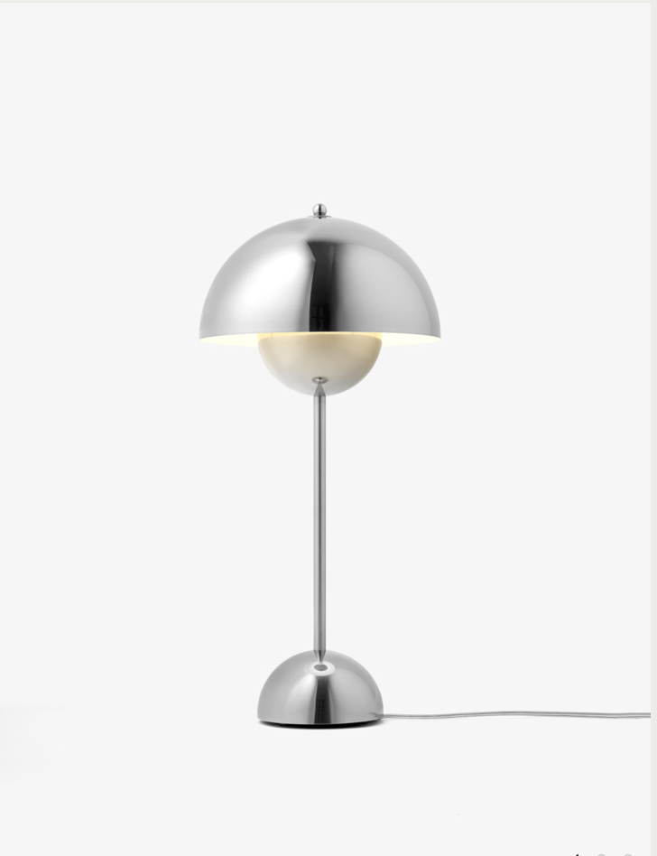 Flowerpot  VP3 chrome-plated