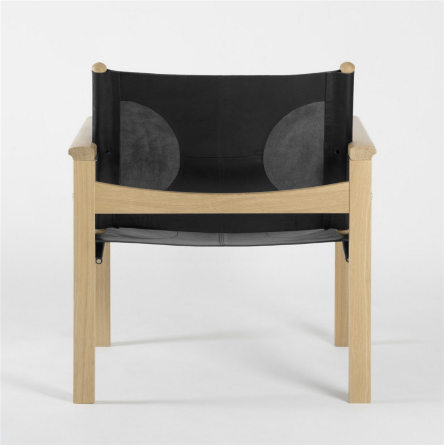 Peglev chair oak/black matt leather