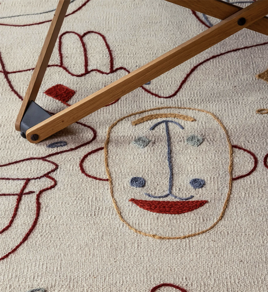 Silhouette kilim 120x150 wall rug Hayon