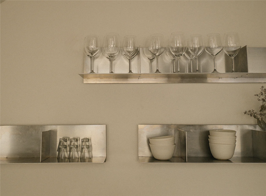 Rivet Shelf Aluminium Large
