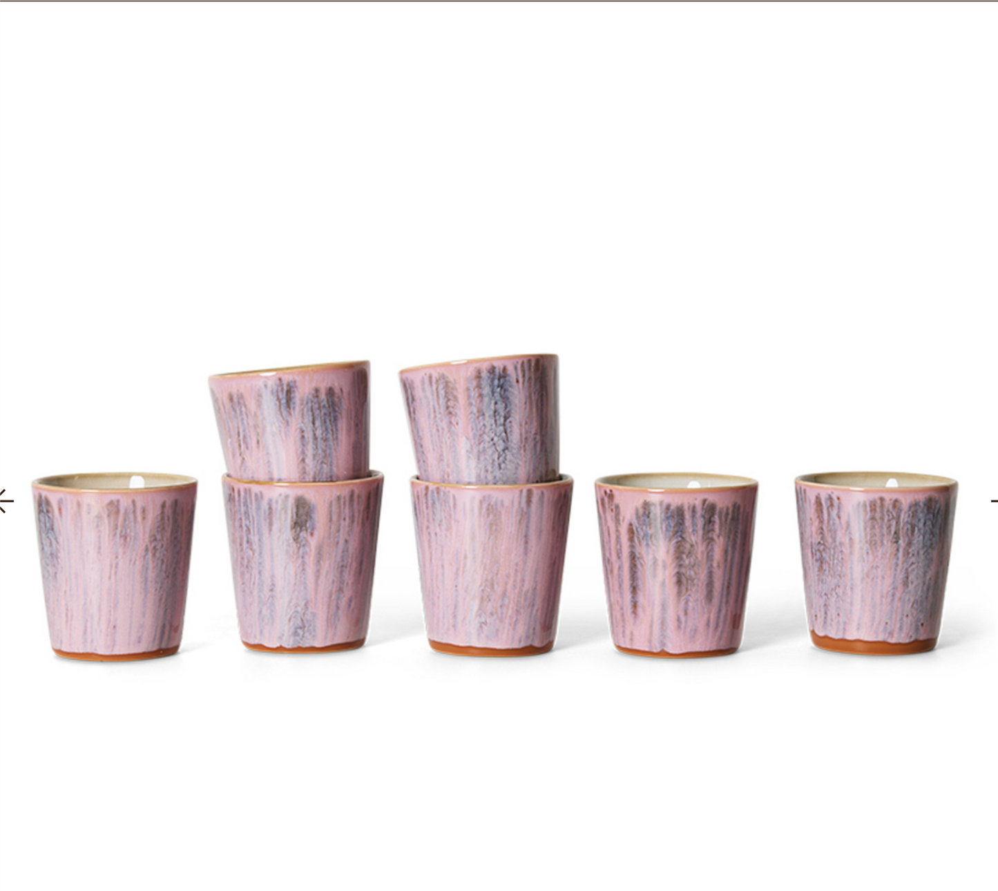 70s ceramics: coffee mug rhubarb