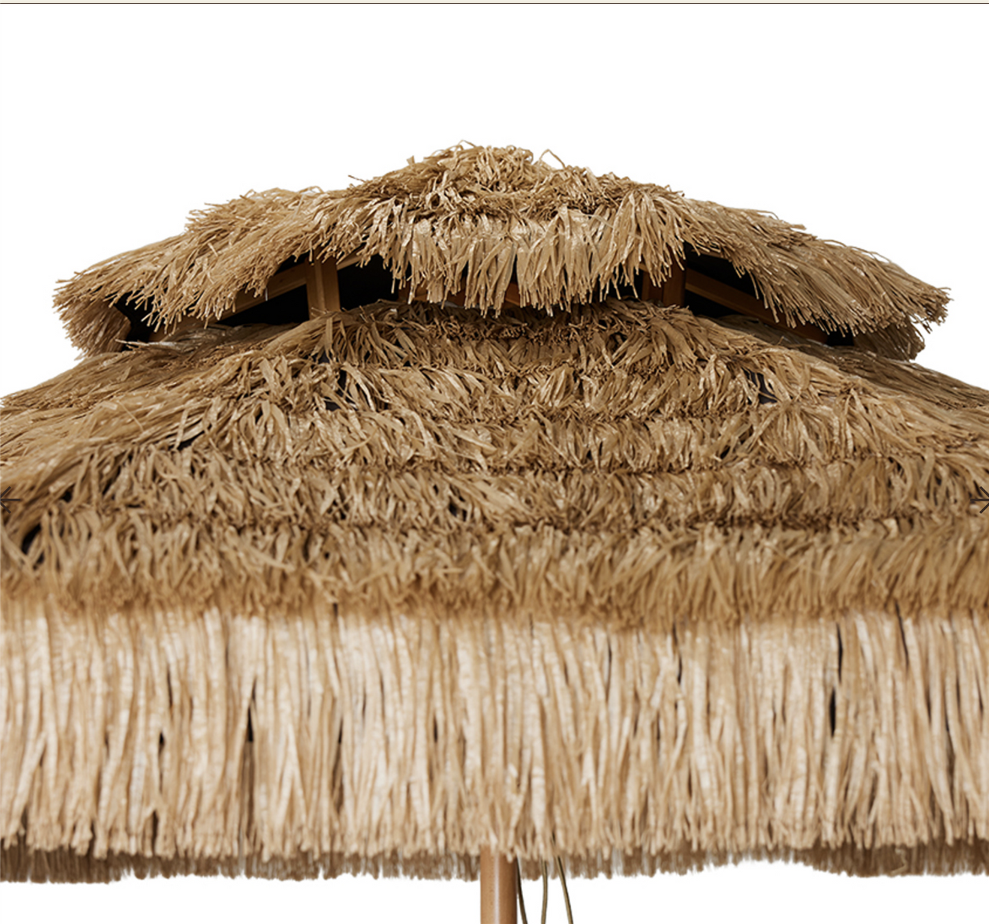 Raffia patio umbrella