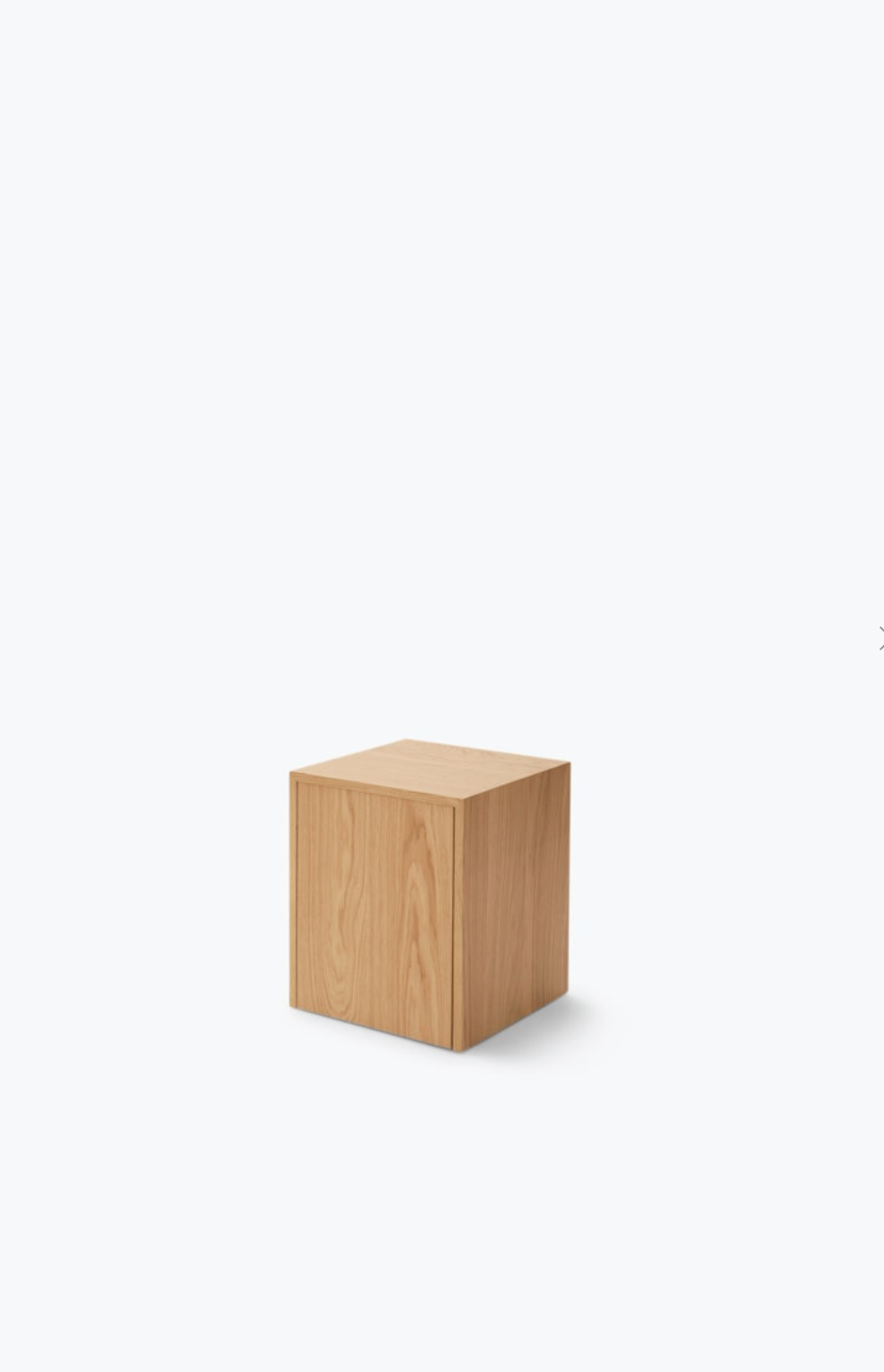 Mass Side Table w. Drawer Oak  H 470 x W: 400 x D: 400 mm