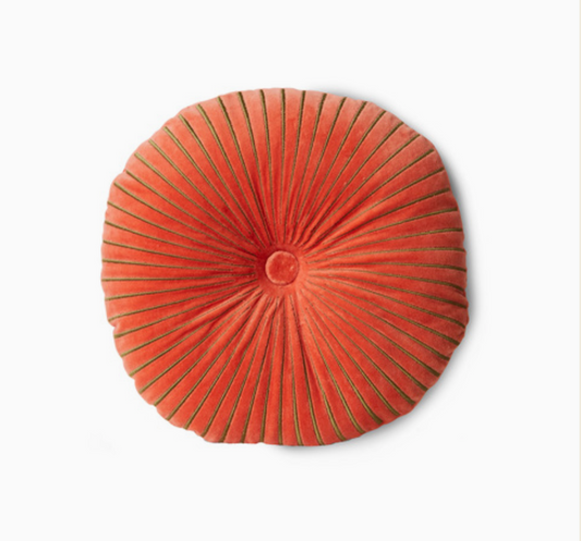 Round ripple cushion sienna ø50cm