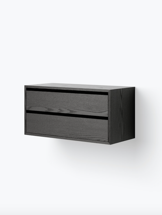 New Works Cabinet Low w. Drawers Black Ash