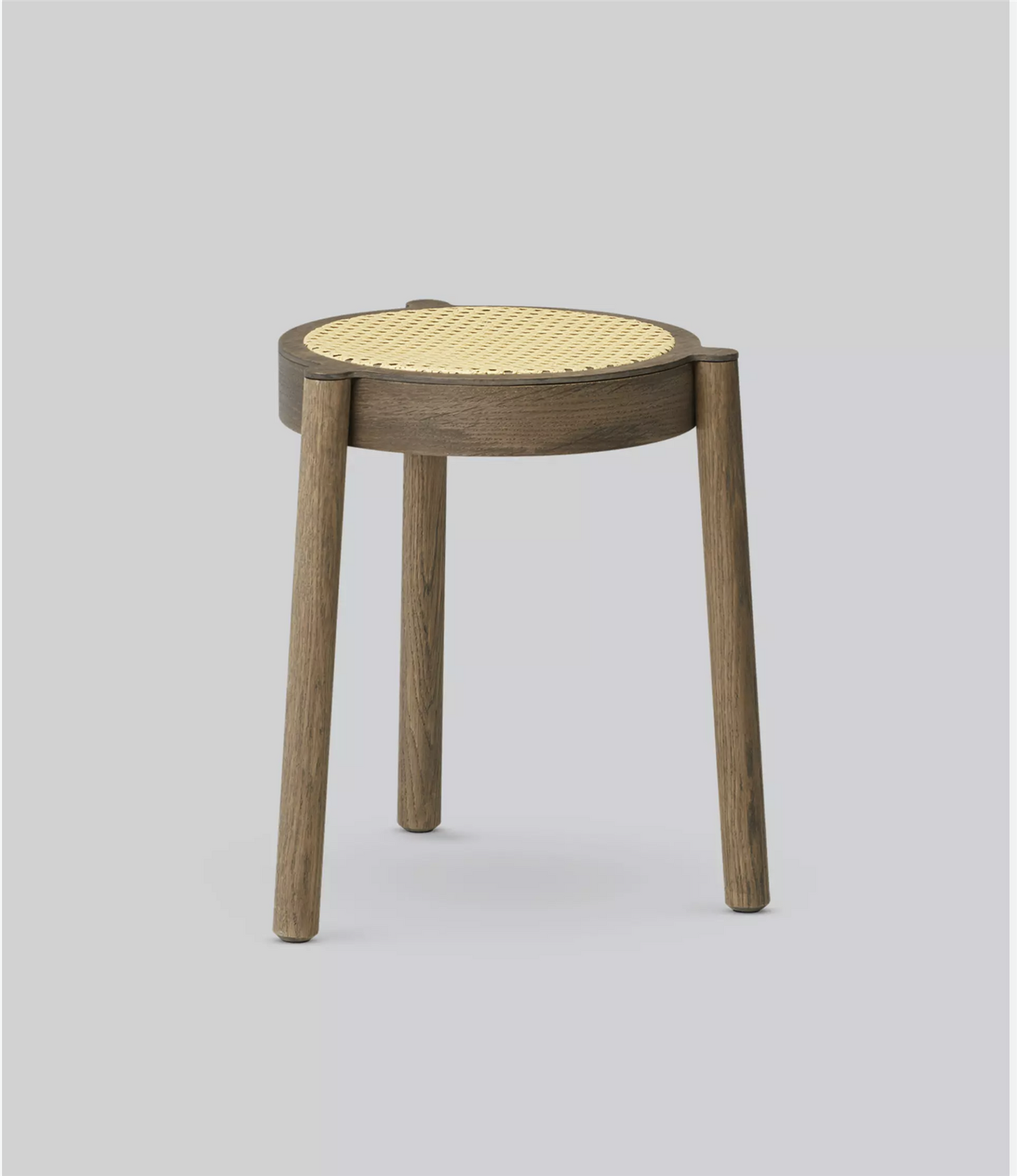 Pal stool smoked oak Cane mesh