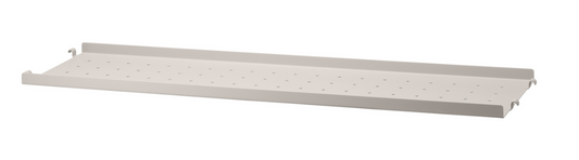 metal shelf low edge beige 78x20