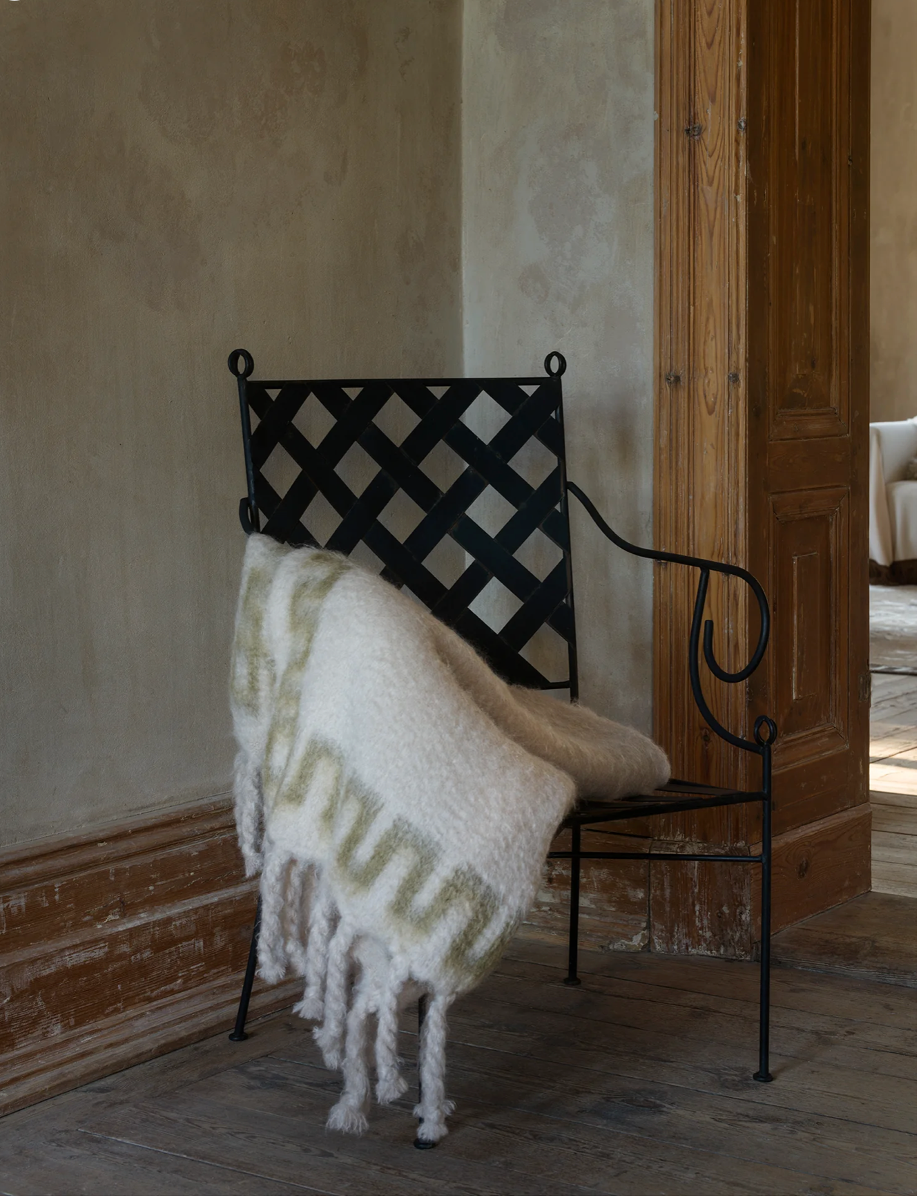 Frame Mohair Throw