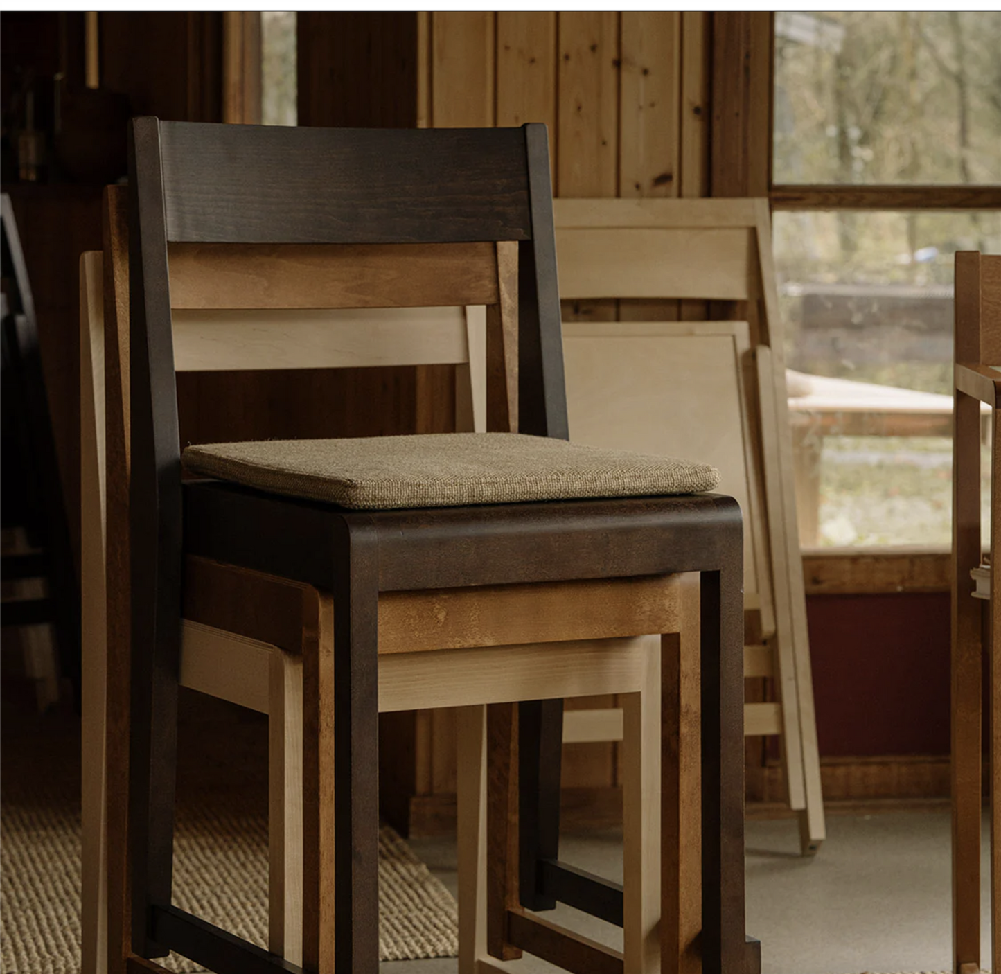 Chair 01 Dark Brown Birch