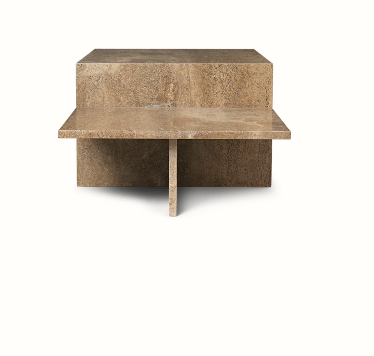 Distinct Coffe Table Travertin Brown