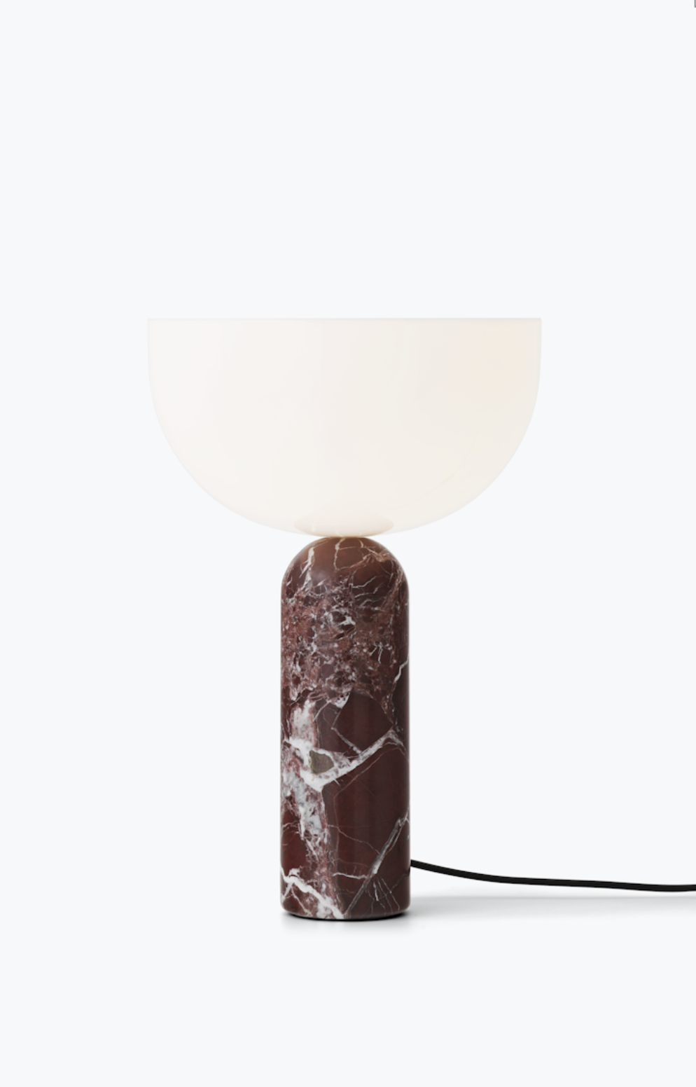 Kizu Table Lamp Large Rosso Levanto Marble
