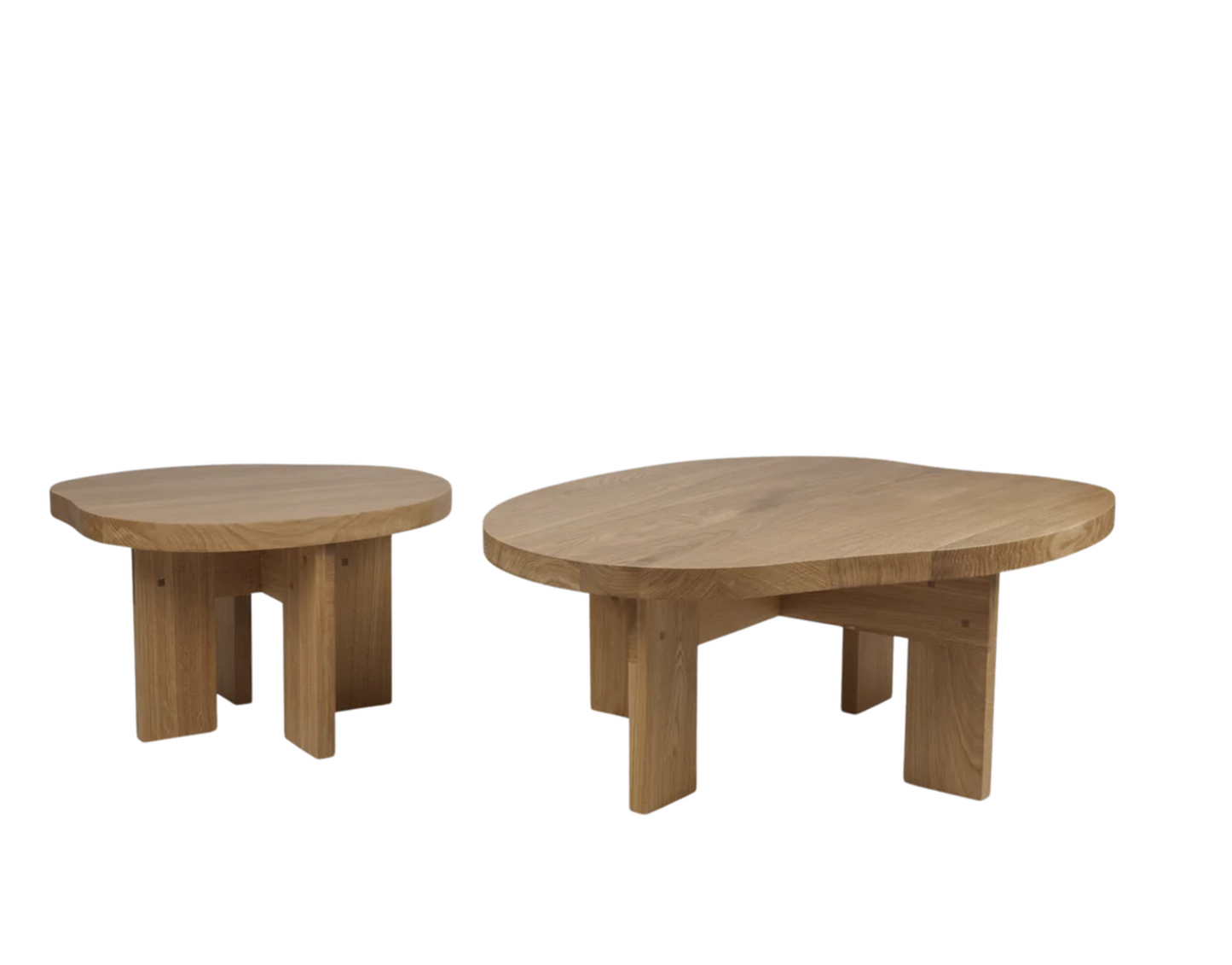 Farmhouse Side Table Natural Oak Pond H 37 / W 51 / L 58.8 cm