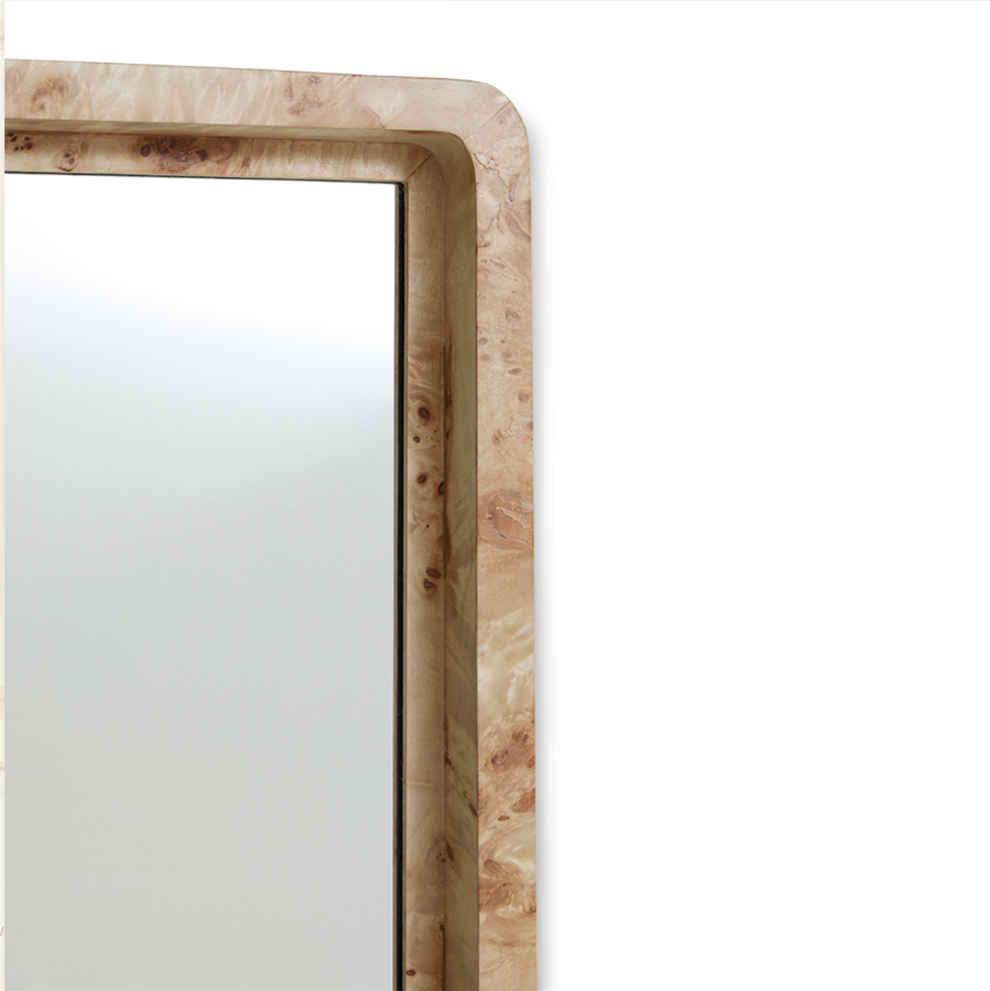 Burl wooden mirror 66x6x96cm