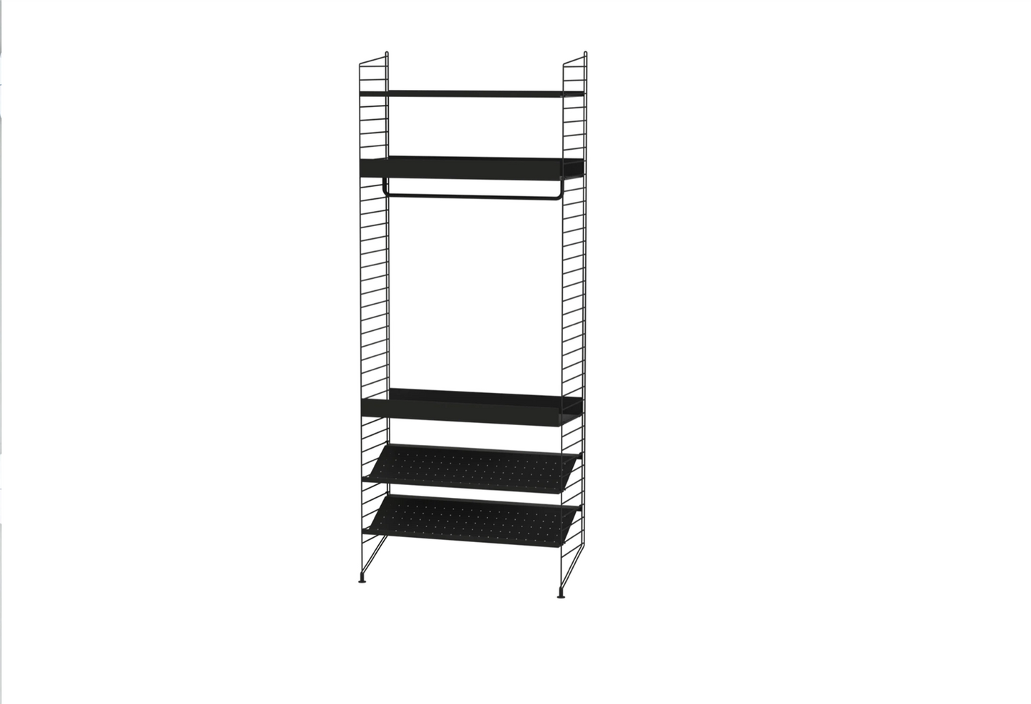 Bedroom D Black/Black 80 cm